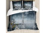 Abakuhaus Set Copripiumino Mystik Per Letti Matrimoniali, Architettura Gotica In Pietra, Antiacaro, Adatto A Chi Soffre Di Allergie, Con Federe, Multicolore