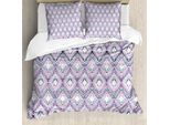 Abakuhaus Copripiumino Paisley, Motivi Tribali Astratti, Antiacaro, Adatto A Chi Soffre Di Allergie, Con Federe, 155 Cm X 220 Cm - 80 X 80 Cm, Multicolore