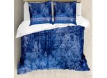Abakuhaus Copripiumino Invernale, Natura Idilliaca Rurale, Antiacaro, Adatto A Chi Soffre Di Allergie, Con Federe, 200 Cm X 200 Cm - 80 X 80 Cm, Blu
