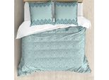 Abakuhaus Set Copripiumino Marocchino Per Letti Matrimoniali, Stile Etnico Orientale, Antiacaro, Adatto A Chi Soffre Di Allergie, Con Federe, Seafoam