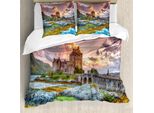 Abakuhaus Copripiumino Paesaggio, Princess Dream Castle, Antiacaro, Adatto A Chi Soffre Di Allergie, Con Federe, 200 Cm X 200 Cm - 80 X 80 Cm, Multicolore