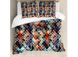 Abakuhaus Copripiumino Moderno, Paisley Spots, Antiacaro, Adatto A Chi Soffre Di Allergie, Con Federe, 200 Cm X 200 Cm - 80 X 80 Cm, Multicolore