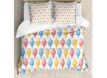 Abakuhaus Essen Copripiumino, EistüTe 50S Zeit, Antiacaro, Adatto A Chi Soffre Di Allergie, Con Federe, 155 Cm X 220 Cm - 80 X 80 Cm, Multicolore