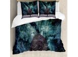 Abakuhaus Copripiumino, Nebula Galaxy Planet Baum, Antiacaro, Adatto A Chi Soffre Di Allergie, Con Federe, 200 Cm X 200 Cm - 80 X 80 Cm, Multicolore