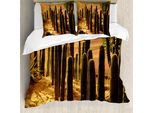 Abakuhaus Copripiumino Cactus, Tramonto Nel Deserto Selvaggio, Antiacaro, Adatto A Chi Soffre Di Allergie, Con Federe, 200 Cm X 200 Cm - 80 X 80 Cm, Multicolore