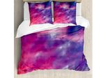 Abakuhaus Copripiumino Himmel, Tramonto Nuvoloso, Antiacaro, Adatto A Chi Soffre Di Allergie, Con Federe, 200 Cm X 200 Cm - 80 X 80 Cm, Viola
