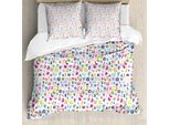 Abakuhaus Abc Copripiumino, Blase Letters Doodle Fun, Antiacaro, Adatto A Chi Soffre Di Allergie, Con Federe, 200 Cm X 200 Cm - 80 X 80 Cm, Multicolore