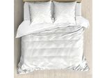 Abakuhaus Copripiumino Astratto, FlüChtiger Palm Jungle, Antiacaro, Adatto A Chi Soffre Di Allergie, Con Federe, 155 Cm X 220 Cm - 80 X 80 Cm, Verde E Bianco