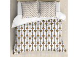 Abakuhaus Copripiumino Tribale, Frecce Americane, Antiacaro, Adatto A Chi Soffre Di Allergie, Con Federe, 200 Cm X 200 Cm - 80 X 80 Cm, Multicolore