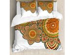 Abakuhaus Copripiumino Etnico, Paisley Eastern Oriental, Antiacaro, Adatto A Chi Soffre Di Allergie, Con Federe, 200 Cm X 200 Cm - 80 X 80 Cm, Multicolore
