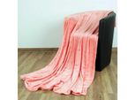 Coperta "Celina"" - Coperta Soffice Di Alta Qualità, 220 X 240 Cm - Salmone"
