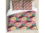 Abakuhaus Copripiumino Ad Acqua, Dolphin Underwater, Antiacaro, Adatto A Chi Soffre Di Allergie, Con Federe, 200 Cm X 200 Cm - 80 X 80 Cm, Verde Giada Rose Essiccate