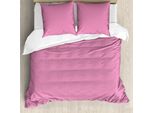 Abakuhaus Copripiumino Con Motivi Floreali, Foglie Dettagliate, Antiacaro, Adatto A Chi Soffre Di Allergie, Con Federe, 155 Cm X 220 Cm - 80 X 80 Cm, Rosa-Grigio