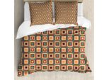Abakuhaus Copripiumino Moderno, Geometrico, Arrotondato, Antiacaro, Adatto A Chi Soffre Di Allergie, Con Federe, 155 Cm X 220 Cm - 80 X 80 Cm, Multicolore