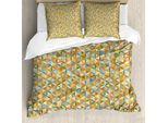 Abakuhaus Copripiumino Astratto, Interlace Rotondo Ovale, Antiacaro Adatto A Chi Soffre Di Allergie Con Federe, 155 Cm X 220 Cm - 80 X 80 Cm, Multicolore