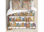 Abakuhaus Set Copripiumino Colorato Per Letti Matrimoniali, Biblioteca Scuola, Antiacaro, Adatto A Chi Soffre Di Allergie, Con Federe, Multicolore