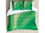Abakuhaus Copripiumino Nordlicht, Pino Ghiacciato, Antiacaro, Adatto A Chi Soffre Di Allergie, Con Federe, 200 Cm X 200 Cm - 80 X 80 Cm, Fern Green