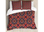 Abakuhaus Copripiumino Vintage, Bunte Inspired, Antiacaro, Adatto A Chi Soffre Di Allergie, Con Federe, 200 Cm X 200 Cm - 80 X 80 Cm, Multicolore