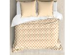Abakuhaus Copripiumino Geometrico, Piastrelle Diagonali, Antiacaro, Adatto A Chi Soffre Di Allergie, Con Federe, 200 Cm X 200 Cm - 80 X 80 Cm, Arancione Chiaro