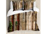 Abakuhaus Copripiumino Paesaggio, Case Italiane, Antiacaro, Adatto A Chi Soffre Di Allergie, Con Federe, 155 Cm X 220 Cm - 80 X 80 Cm, Multicolore