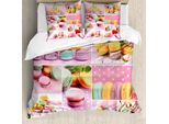Abakuhaus Copripiumino Colorato, Tovaglioli Macaron Dots, Antiacaro, Adatto A Chi Soffre Di Allergie, Con Federe, 155 Cm X 220 Cm - 80 X 80 Cm, Multicolore