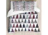 Abakuhaus Copripiumino Grunge, Piramide Egiziana Moderna, Antiacaro, Adatto A Chi Soffre Di Allergie, Con Federe, 200 Cm X 200 Cm - 80 X 80 Cm, Multicolore