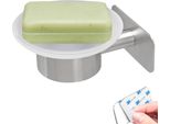 Bremermann Serie Bagno Piazza Tape Portasapone Autoadesivo In Vetro E Acciaio Inox