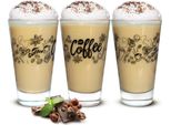 6 Bicchieri Da Latte Macchiato 310Ml Bicchieri Da Caffè Bicchieri Da Tè Bicchieri Da Tè Con Stampa Caffè Nero