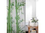 Tenda Da Doccia Peva Bianco Verde Bambù 180X200 Cm Incl. Anelli Per Tenda Da Doccia