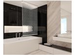Tenda A Rullo Per Doccia A Semicassonetto 120X240 Cm Modello 3D Quadro
