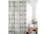 Tenda Doccia Peva 120X200 Cm Quadro Bianco Grigio Nero Incl. Anelli Per Tenda Doccia