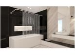 Tenda Da Doccia Peva Milky Stone 120X200 Cm Trasparente Milky Incl. Anelli Per Tenda Da Doccia