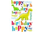 Artebene Card Embossing-Compleanno-Dino