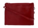 Esquire Pochette Borsa A Tracolla Silk Small Double Zip Crossbody Bag Red Rosso