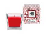 Candela Profumata "Rose"" In Vetro, Candela 8Cm X 7,5Cm In Confezione Regalo, 190Gr. Cera - Tempo Di Combustione Circa 40 - 50 Ore"