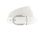 Vanzetti Pelle Cintura Classics 30Mm Cambered Leather Belt W90 White Bianco