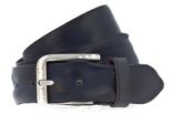 Vanzetti Pelle Cintura Denim Love 40Mm Full Leather Belt W80 Marine Blu