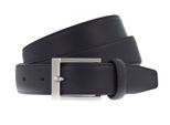 Vanzetti Pelle Cintura Dresscode: Business 30Mm Cambered Leather Belt W85 Black Nero