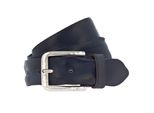 Vanzetti Pelle Cintura Denim Love 40Mm Full Leather Belt W90 Marine Blu
