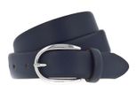 Vanzetti Pelle Cintura Classics 30Mm Cambered Leather Belt W90 Nightblue