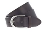 Vanzetti Pelle Cintura Classics 35Mm Full Leather Belt W75 Steel Grey Grigio