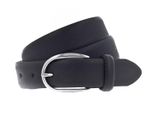 Vanzetti Pelle Cintura Classics 30Mm Cambered Leather Belt W110 Black Nero