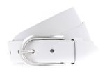 Vanzetti Pelle Cintura Classics 30Mm Leather Belt W85 White Bianco