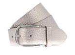 Vanzetti Pelle Cintura Glitter Radiance 40Mm Metallic Belt W75 Platinumgold Metallic Beige