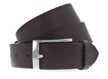 Vanzetti Pelle Cintura Dresscode: Business 35Mm Full Leather Belt W80 Dark Brown Marrone