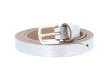 Vanzetti Pelle Cintura Chain Reaction 15Mm Metallic Belt W100 Silver Metallic Argentato