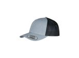 Flexfit 6606T | Cappello / Berretto / Cappello Retro Trucker 2-Tone - Colore: Heather Grey/Black - Taglia: Unica
