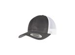 Flexfit 360 Omnimesh Trucker Snapback Cap - Carbone / Bianco