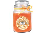 Candela Profumata Con Scritta "Honeydew Melon"" In Un Barattolo Di Caramelle, 500 G Di Cera - Autonomia Circa 110 Ore, Candela In Barattolo In Confezione Regalo"