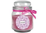 Candela Profumata Con Scritta "Lavender"" In Un Barattolo Di Caramelle, 300 G Di Cera - Durata Di Combustione Circa 70 Ore, Candela In Barattolo In Confezione Regalo"